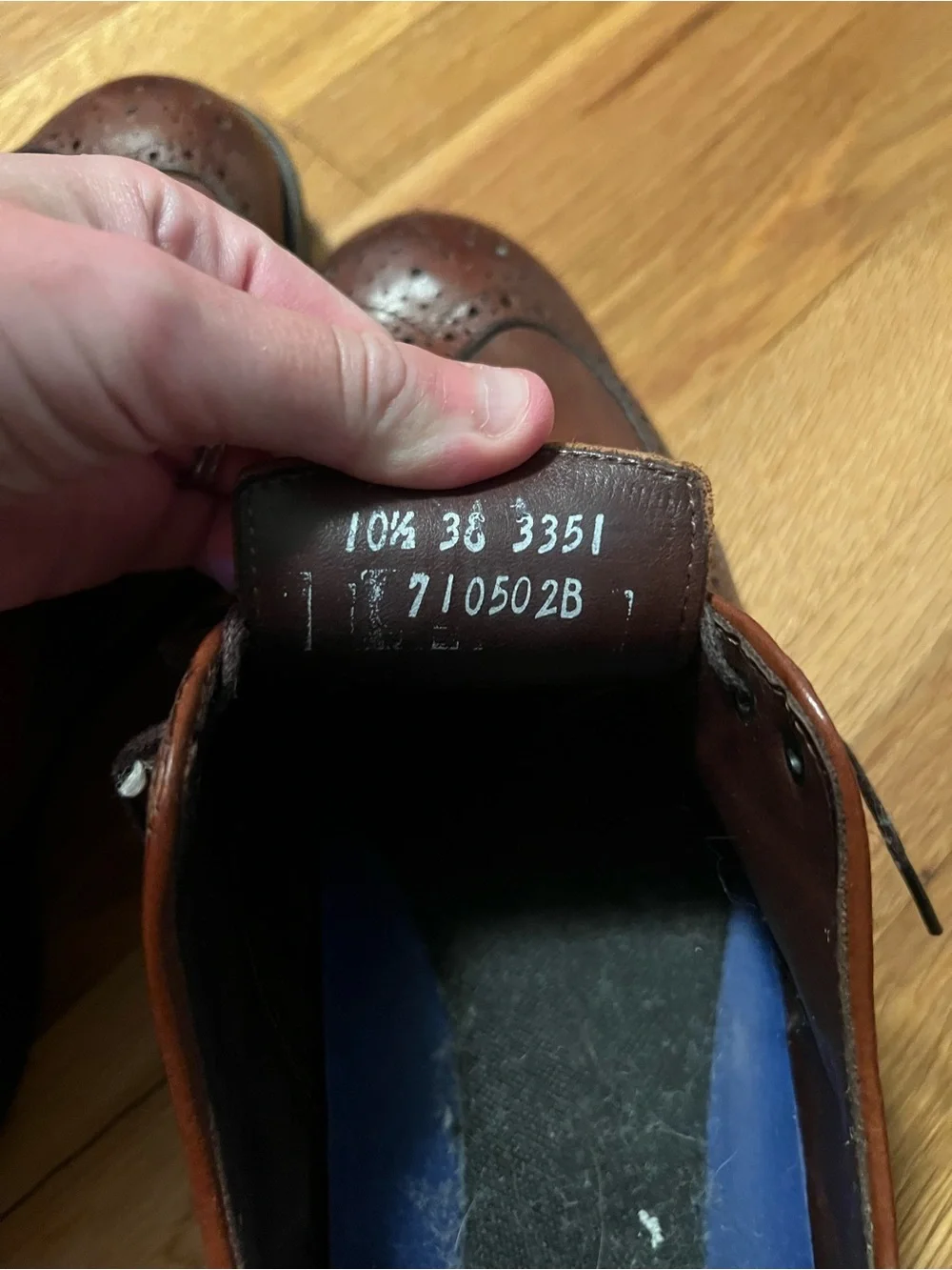 Allen Edmonds Brown Leather Wingtip Derbys